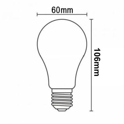 LED Stmívatelná žárovka FILAMENT VINTAGE A60 E27/12W/230V 2000K